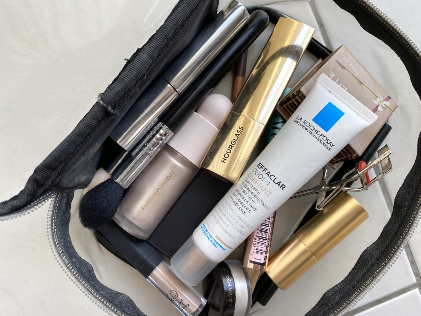 essential makeup bag for the car