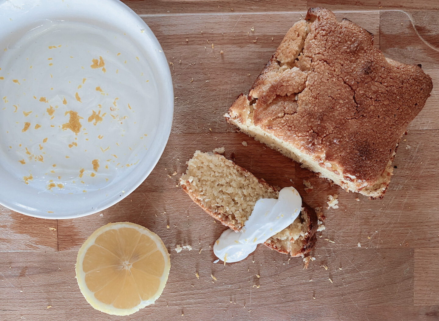 the easiest healthy lemon cake