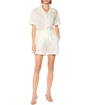 BACK IN STOCK ASCENO Zurich wide-leg linen shorts