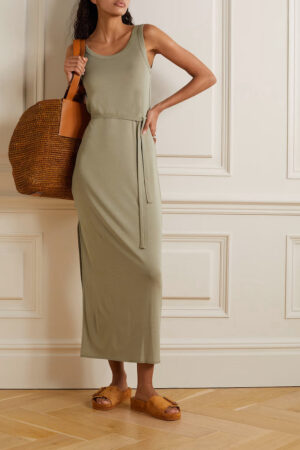 NINETY PERCENT Wren stretch-TENCEL Lyocell jersey maxi dress