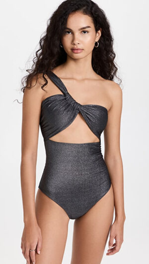 SARA CRISTINA Narcissus one-shoulder cutout swimsuit